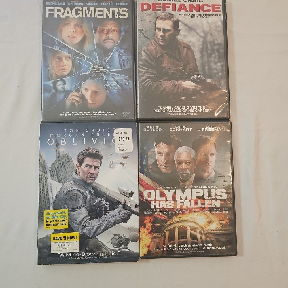 Action Movies DVD Lot of 4 - Date Night Film Collection - Action Thriller Bundle